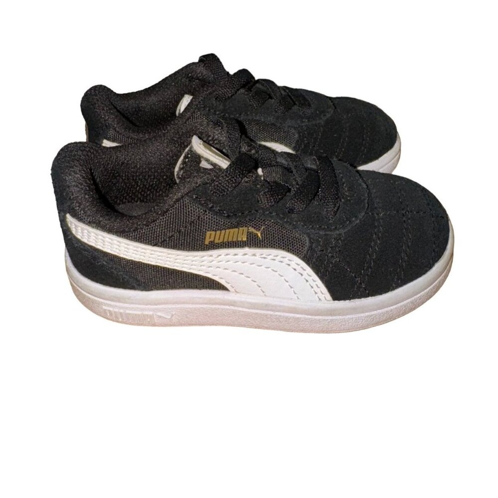 Puma Astro Kick Sneakers Black White Size 5C